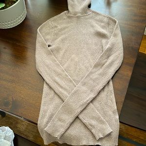 Express XS brown sparkly turtleneck
